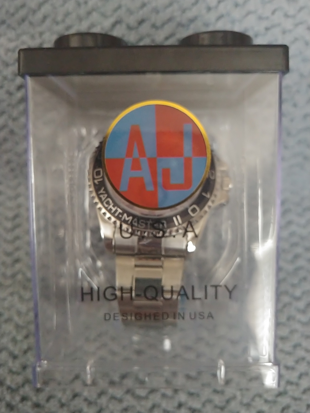 Silver Yacht-Master Style Men's Watch - White Dial - Picture 5 of 6